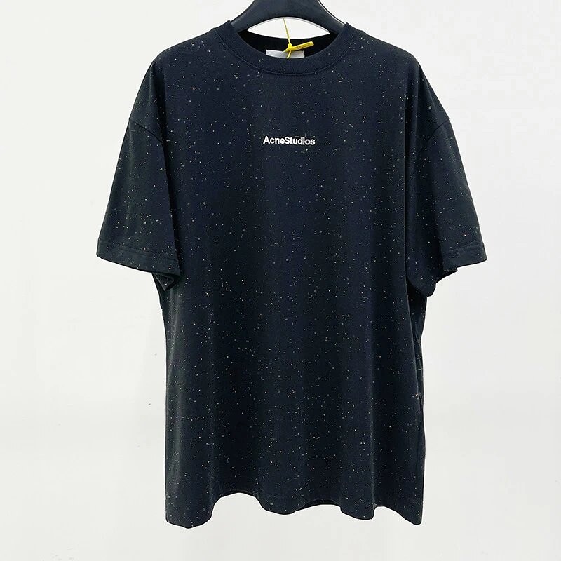 Acne Studios 2090-80 Black Style Ac908054 Stockholm Logo T-Shirt Summer Styling