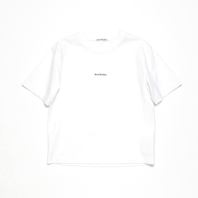 Acne Studios 2090-80 White Style Ac908042 Stockholm Logo T-Shirt Statement Graphic