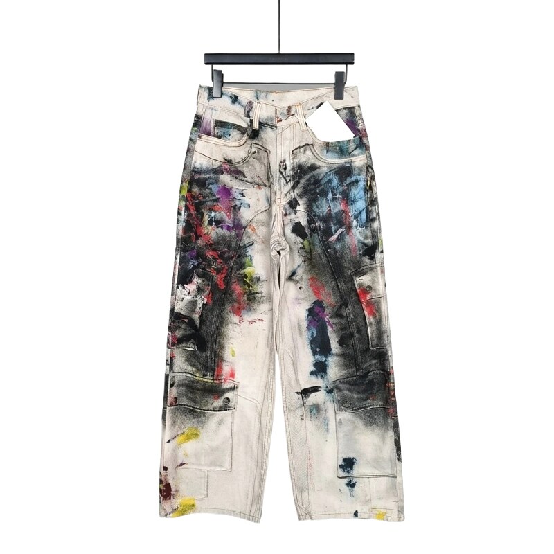 Acne Studios Graffiti Style Light - Colored Jeans