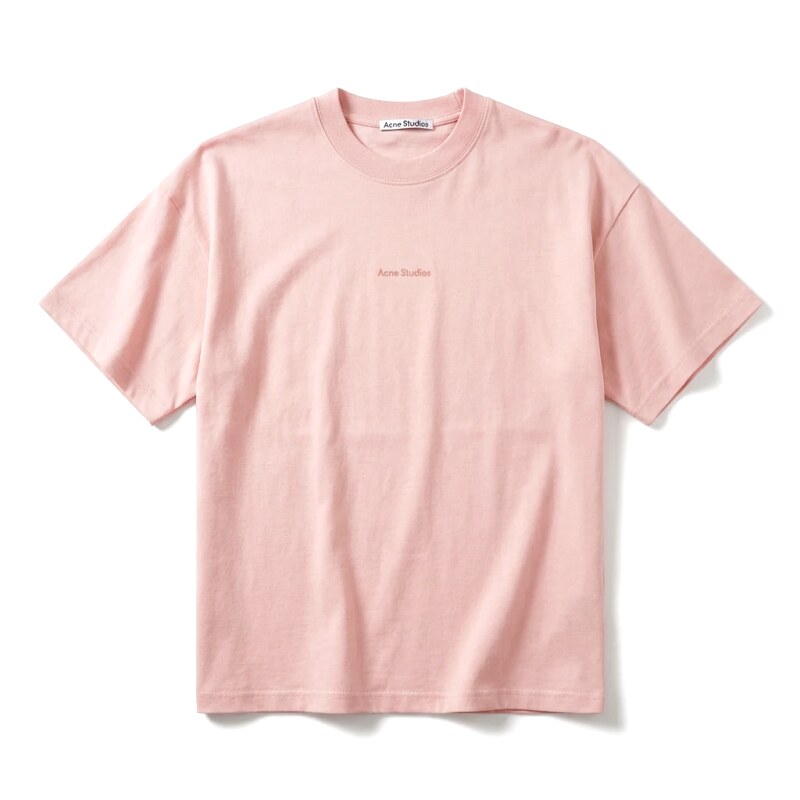 Acne Studios minimalist style pink T-shirt