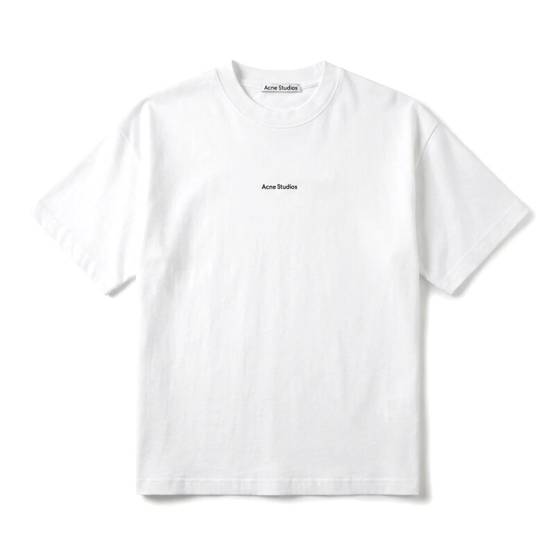 Acne Studios minimalist style white T-shirt