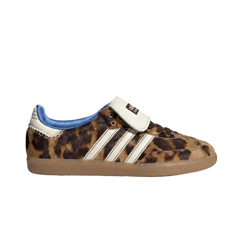 Adidas leopard print retro-style skate shoes