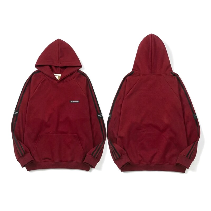 Adidas simple style burgundy hoodie