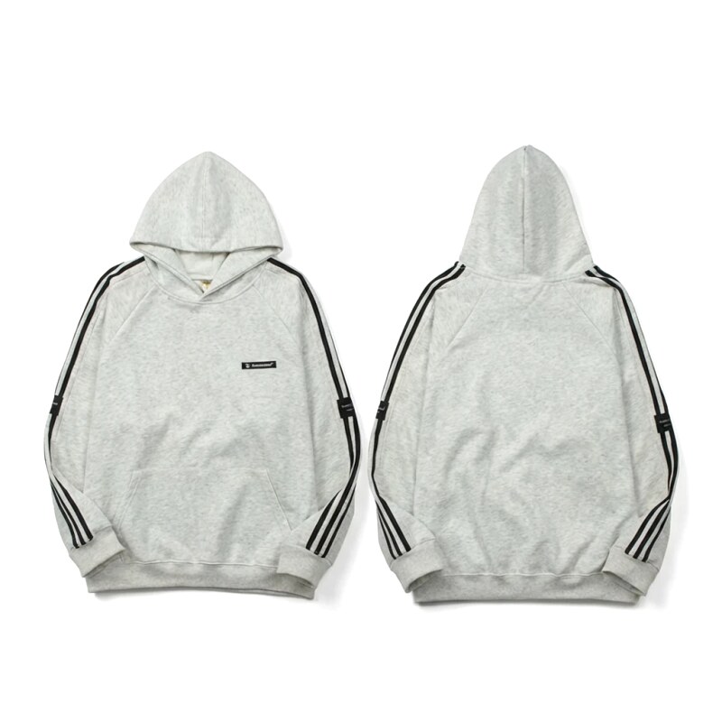 Adidas simple style gray and white hoodie