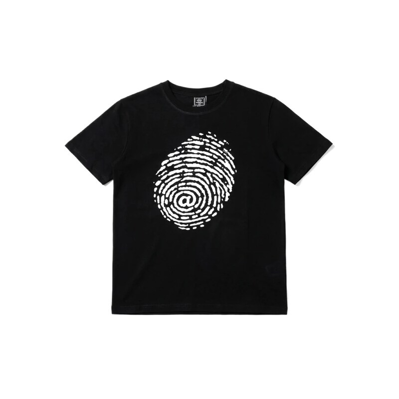 ADWYSD Fingerprint Trendy Black T-shirt