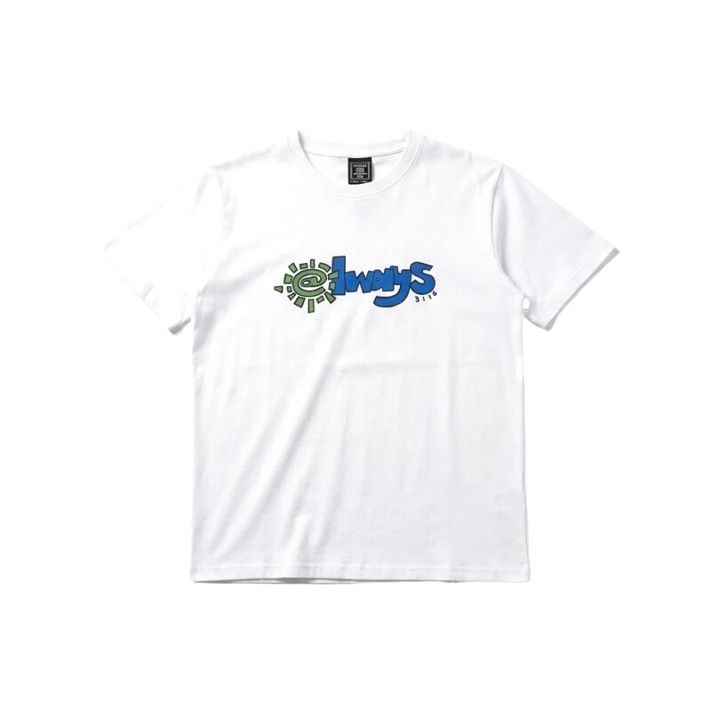 ADWYSD Printed Simple White T-shirt