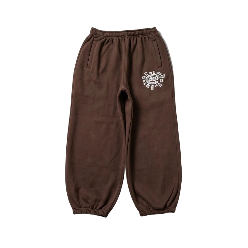 ADWYSD Sun Print Casual Pants (Brown)