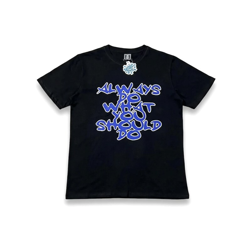ADWYSD Trendy Brand Graffiti Style Black T-shirt