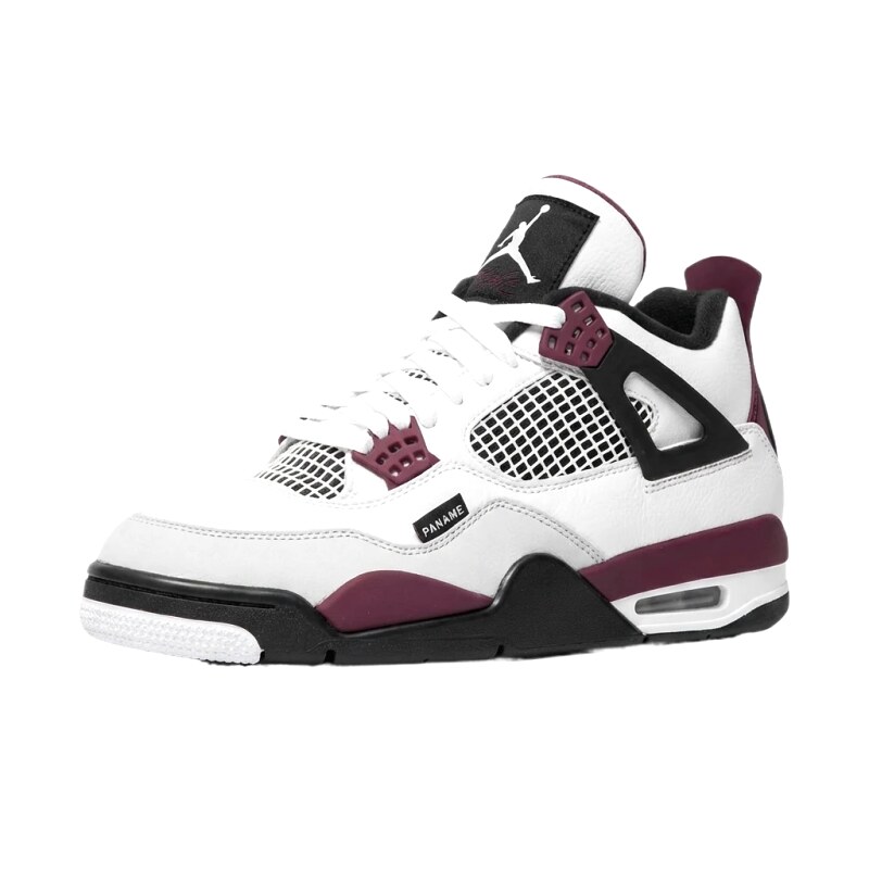 Air Jordan 4 Retro White Purple Shoes