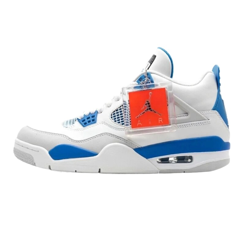 Air Jordan 4 Retro "White/Blue" (Sport Style)
