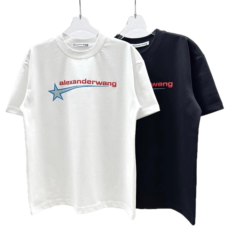 Alexander Wang Meteor Print Street Style White T-Shirt