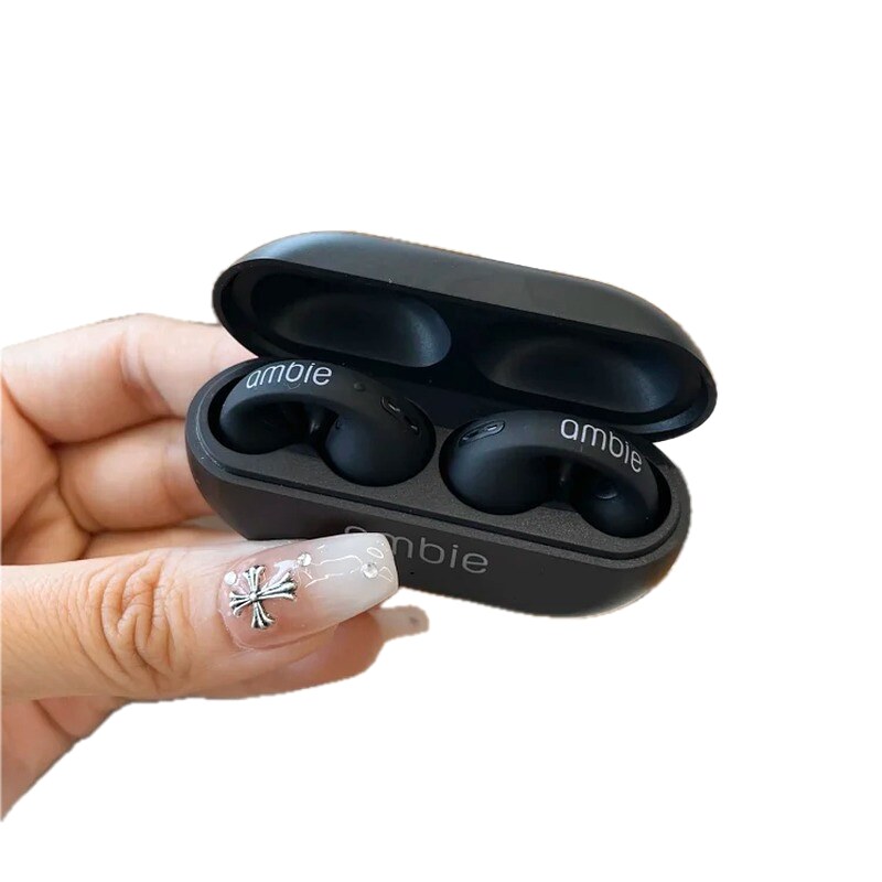 Ambie Open-Ear Wireless Earbuds in Black