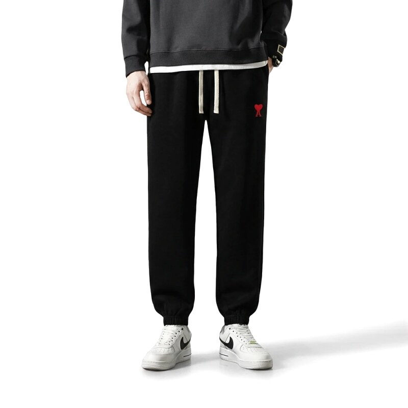 AMI & Easy trendy brand black sweatpants