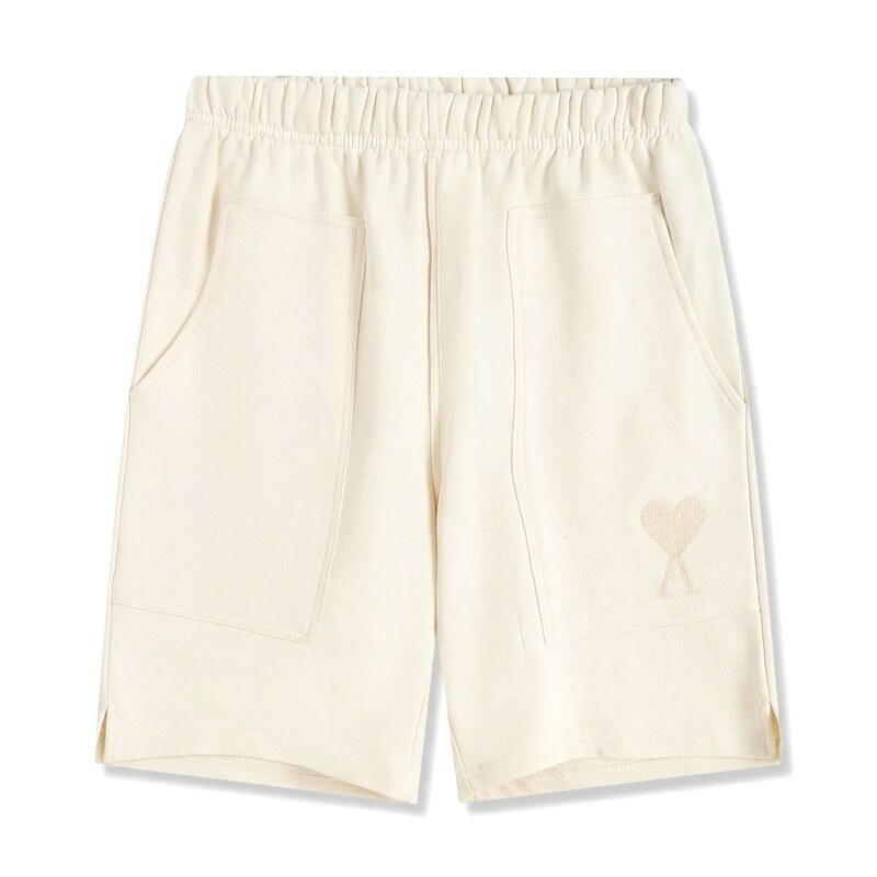 AMI Embroidered Love Casual Shorts