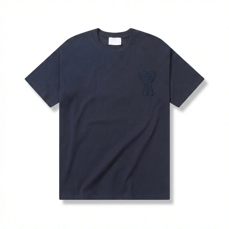 AMI Embroidered Simple Style T-shirt