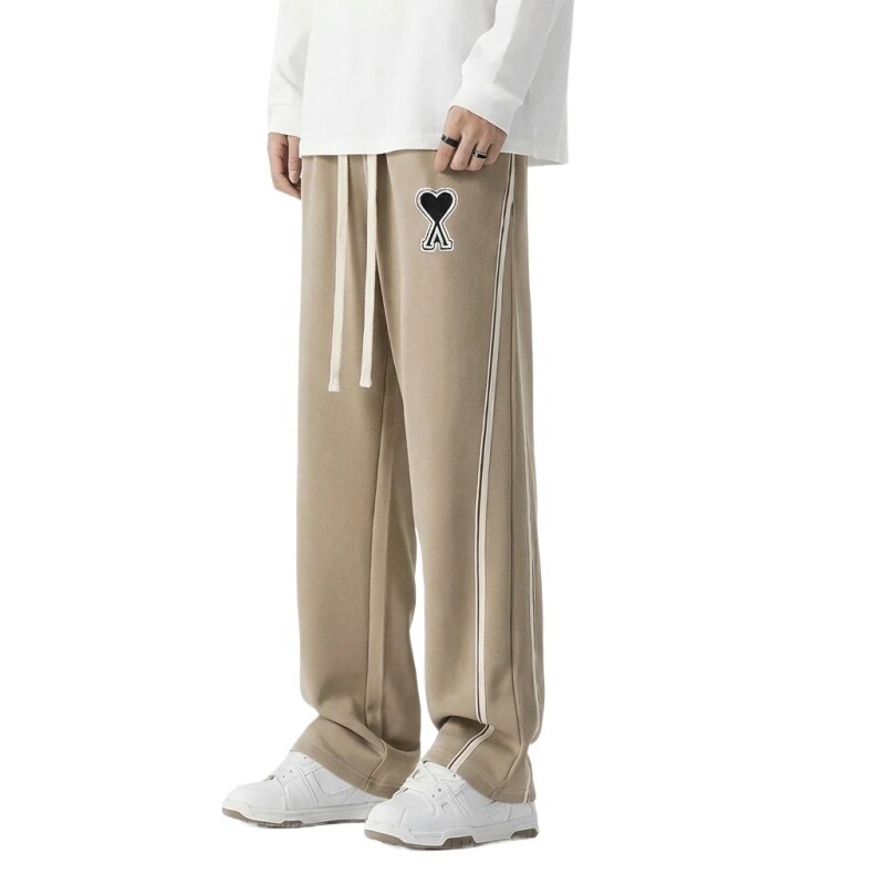 AMI fleece-lined casual khaki pants