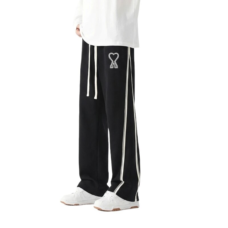 AMI fleece-lined warm black sweatpants
