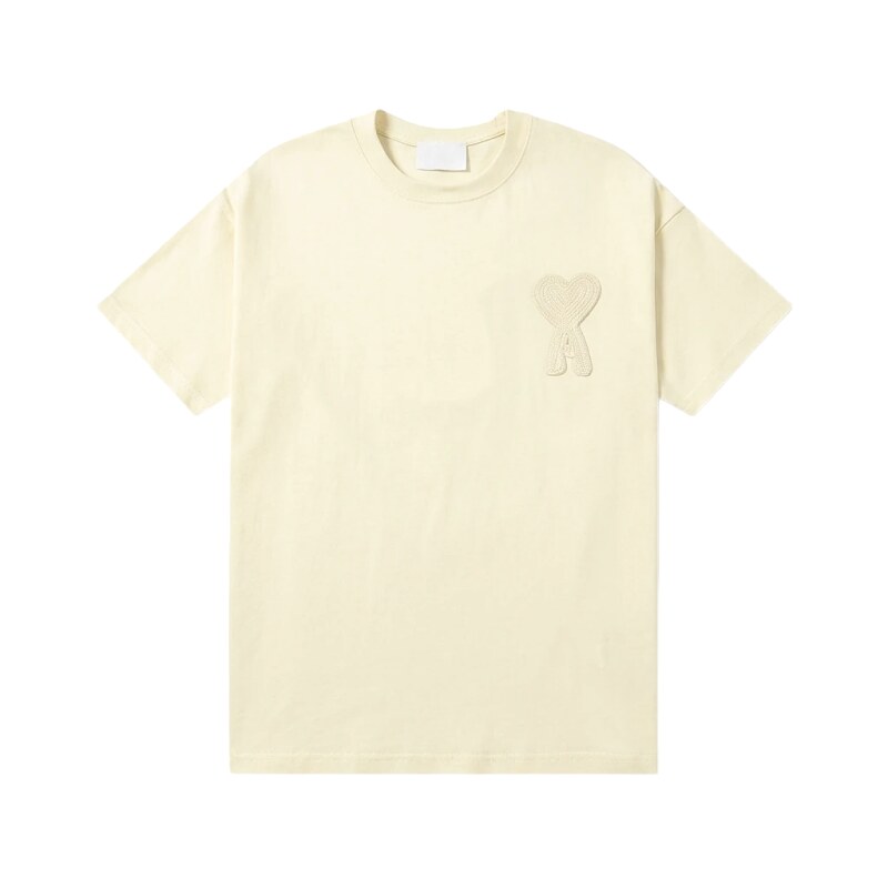 AMI Love Embroidery Simple Style T-shirt