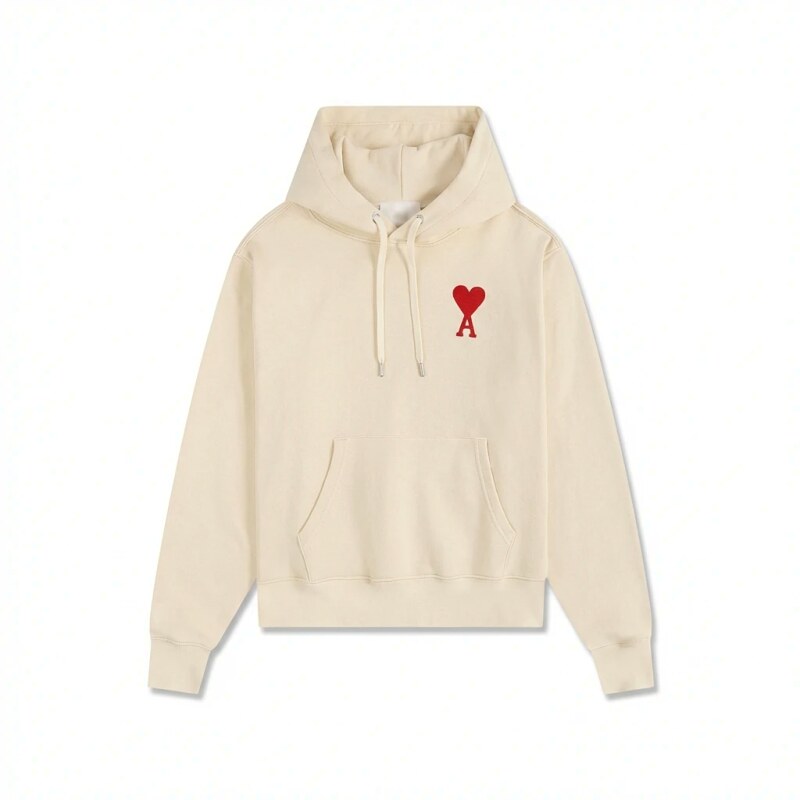 AMI Love Pattern Beige Sweatshirt