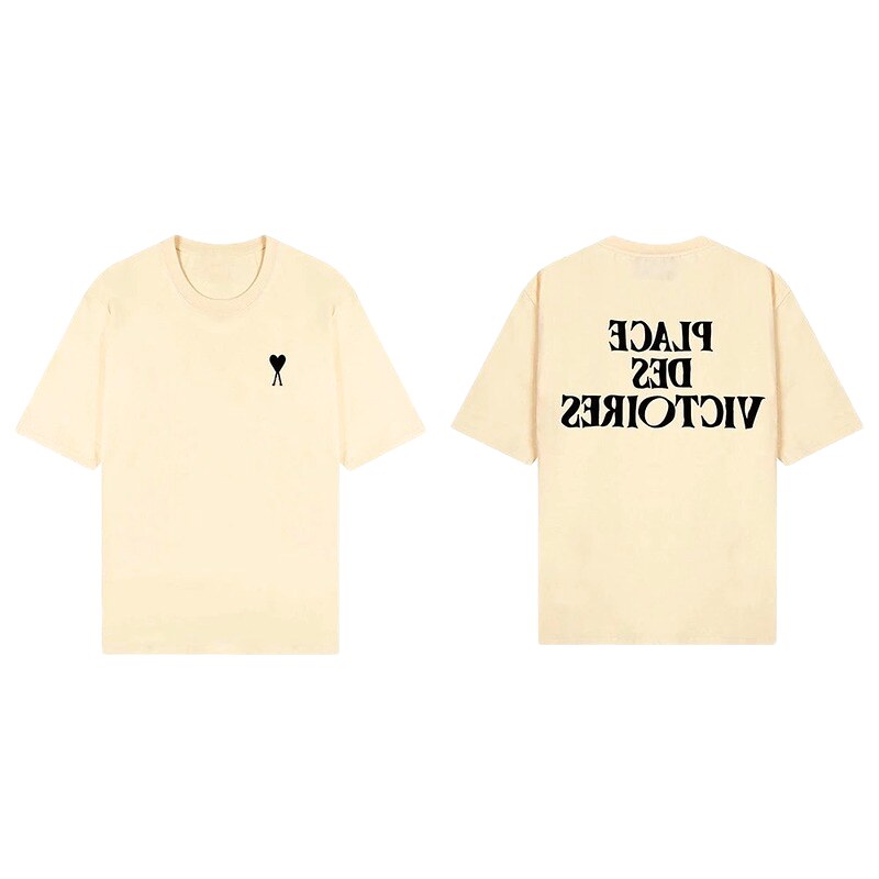 AMI Love Print Short-sleeve Shirt