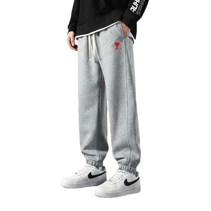 AMI Love Series Casual Gray Sweatpants