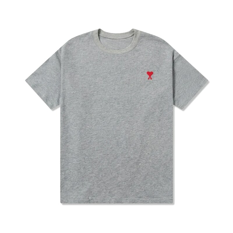 AMI Love Simple Style Grey T-shirt