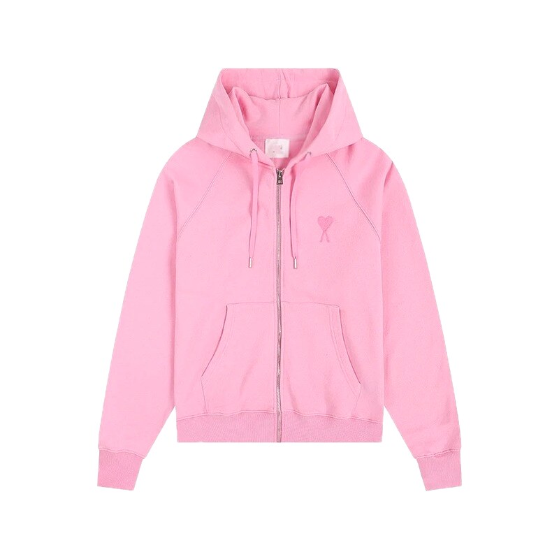 AMI Love Simple Style Pink Coat