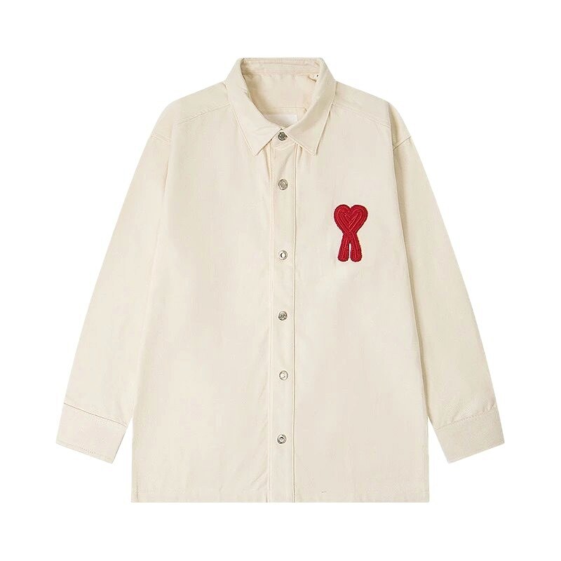 AMI Love Simple Style White Shirt