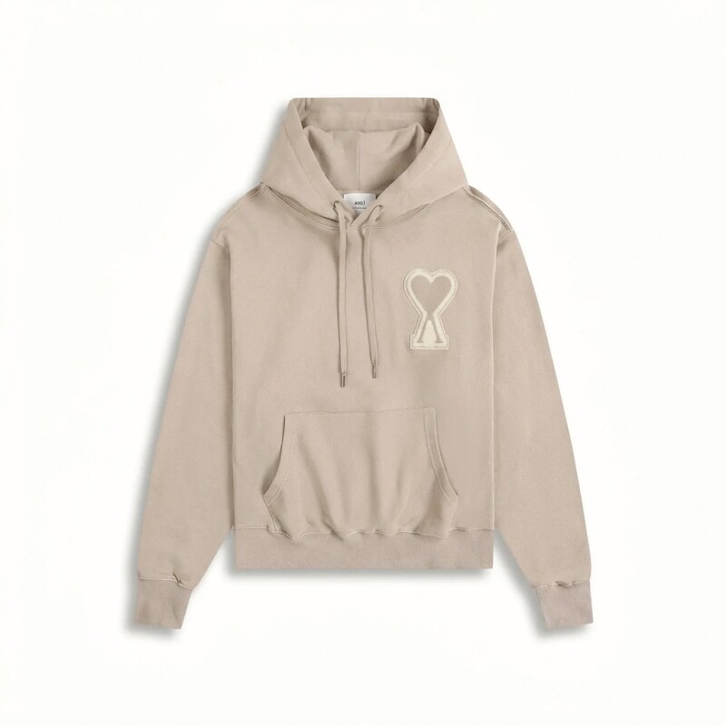 AMI Love Trend Brand Beige Sweatshirt