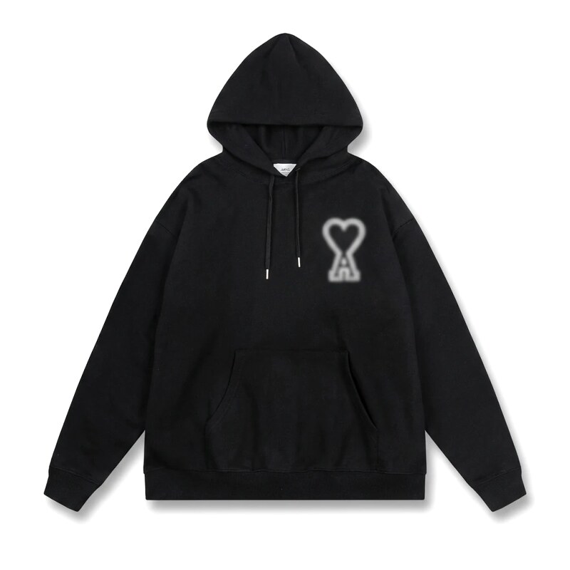 AMI Love Trendy Black Hoodie
