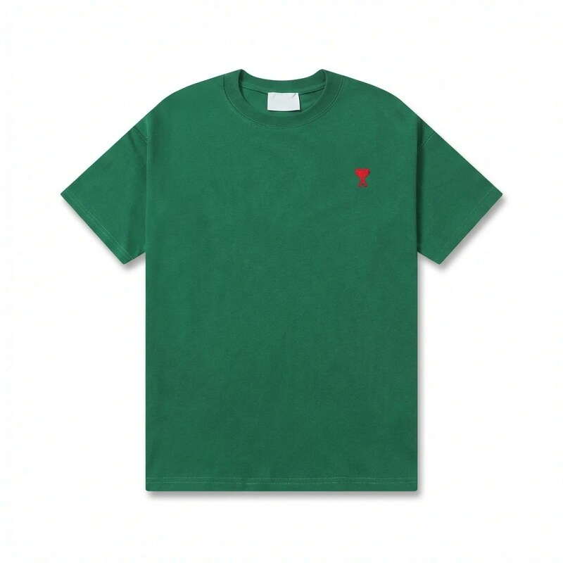 AMI minimalist style green T-shirt