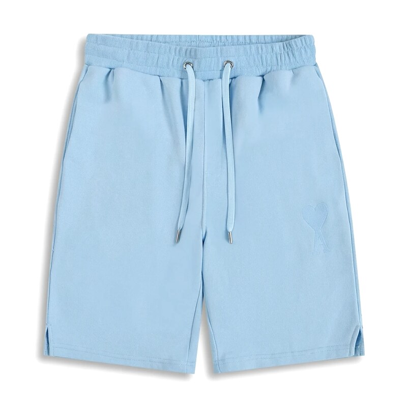 AMI minimalist style light blue shorts