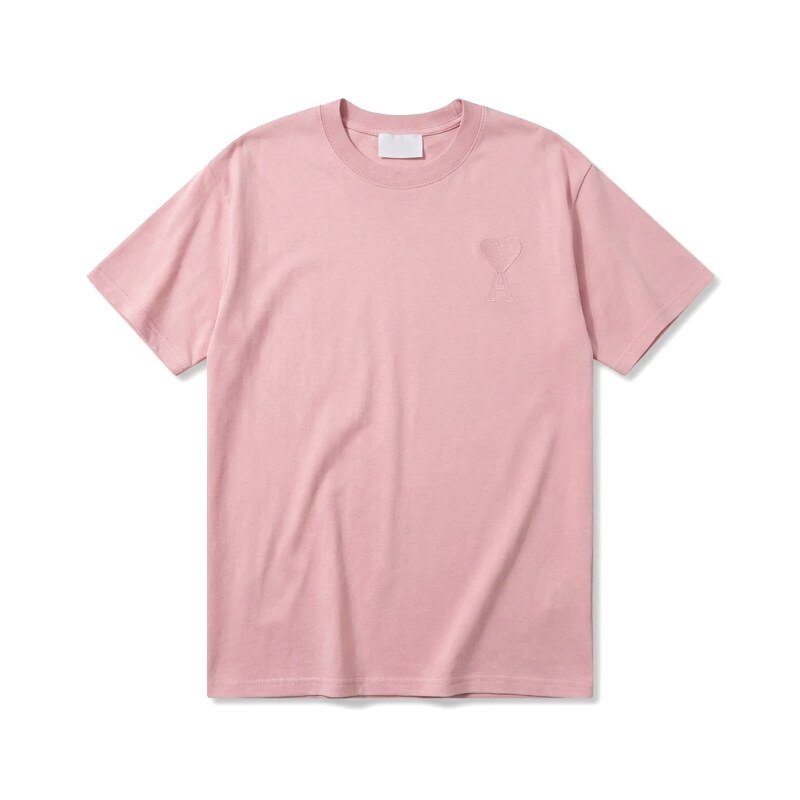 AMI simple and elegant pink T-shirt