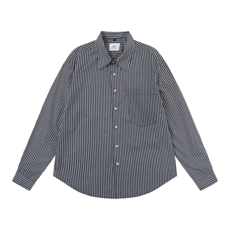 AMI Stripe Minimalist Style Shirt