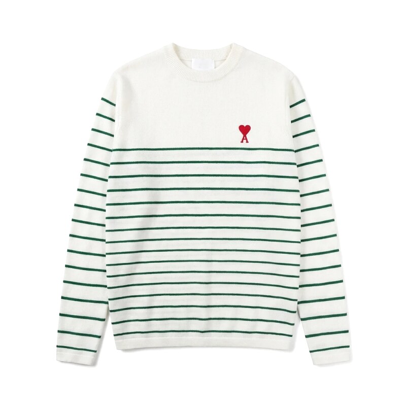 AMI striped white sweater