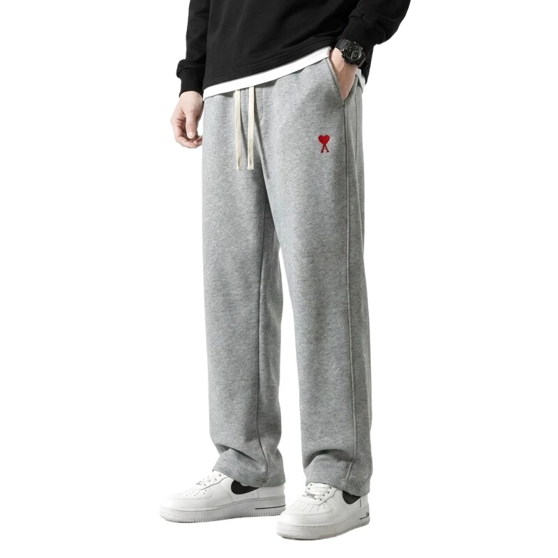 AMI&EASY Love Trendy Grey Sweatpants