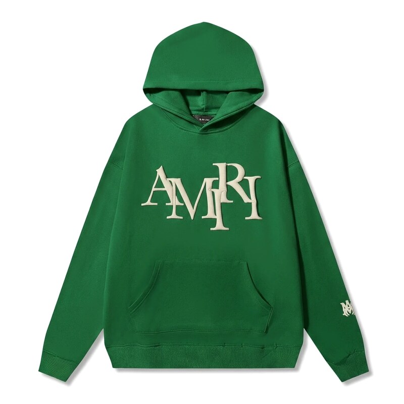 AMIRI Alphabet Style Green Sweatshirt