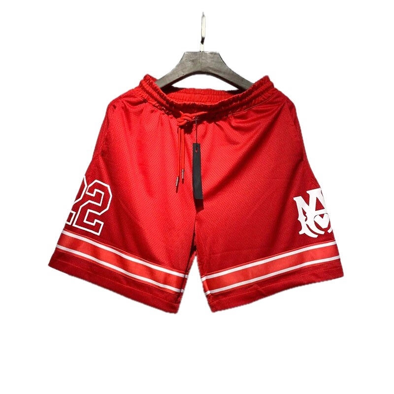 AMIRI American basketball style red sports shorts