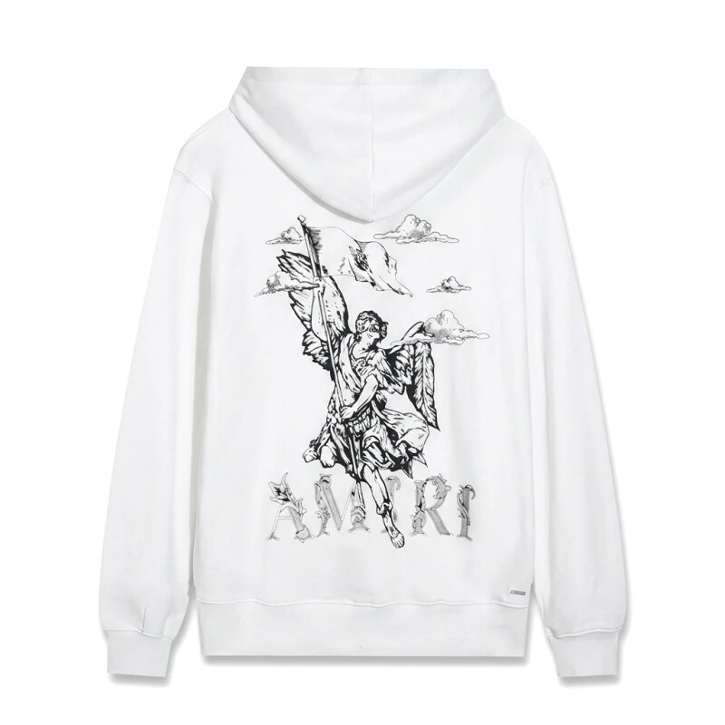 AMIRI Angel Print White Sweatshirt