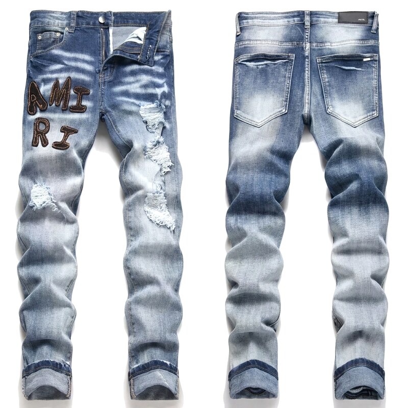AMIRI Gradient Ripped Jeans