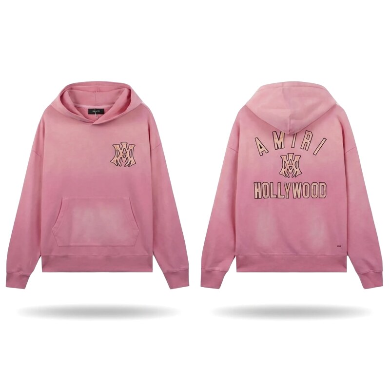 AMIRI Hollywood-style pink sweatshirt