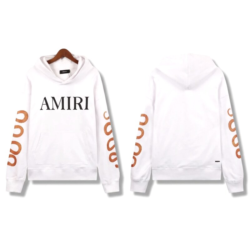 AMIRI letter - printed white sweatshirt