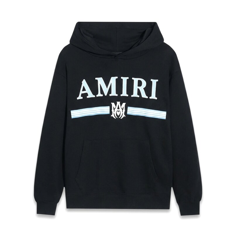 AMIRI letter-printing style black sweatshirt