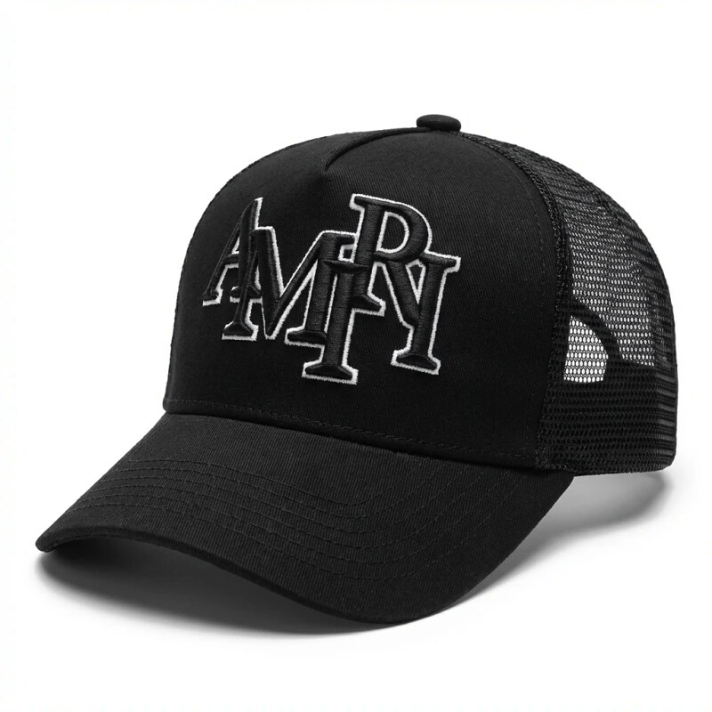AMIRI letter-style black cap
