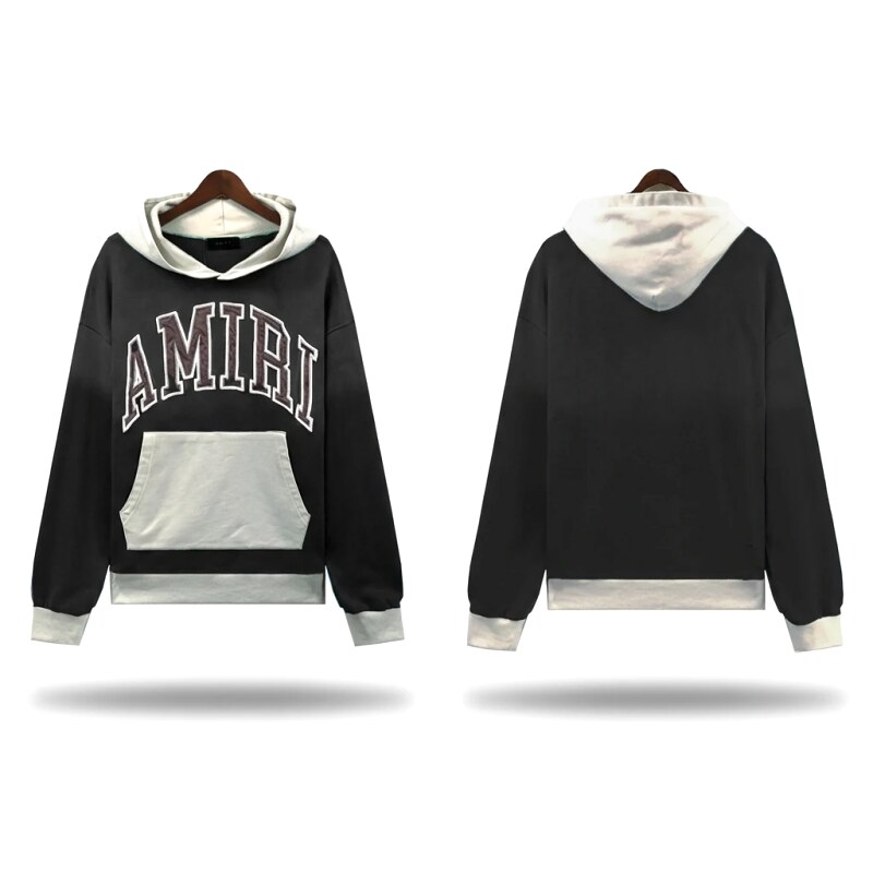 AMIRI Letter Trend Brand Black Sweatshirt