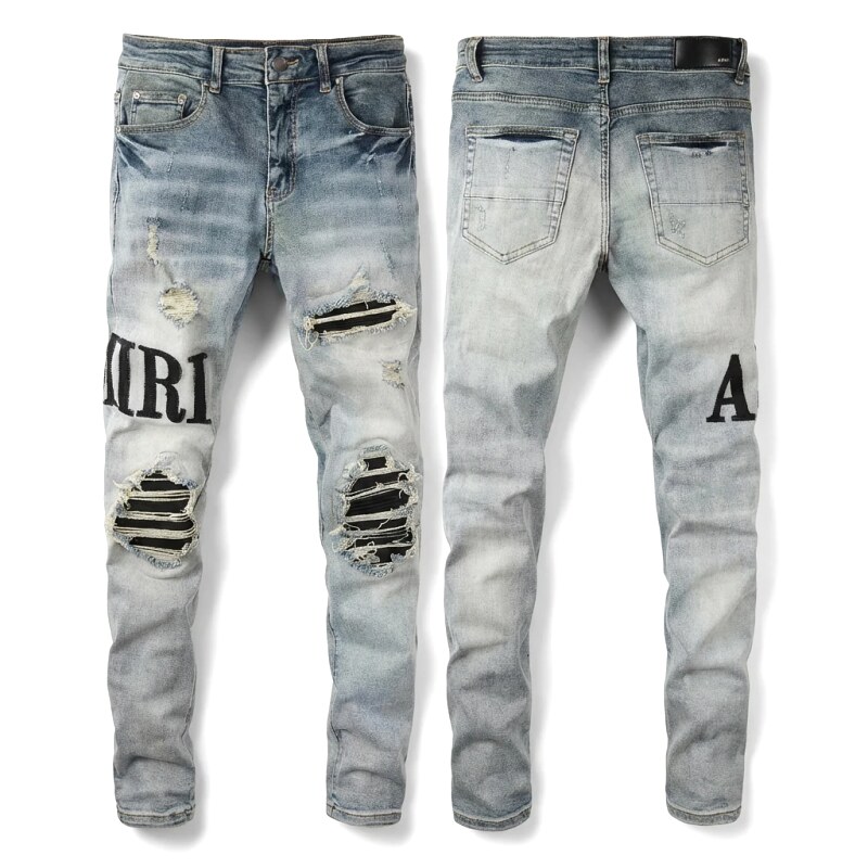 AMIRI light blue ripped jeans