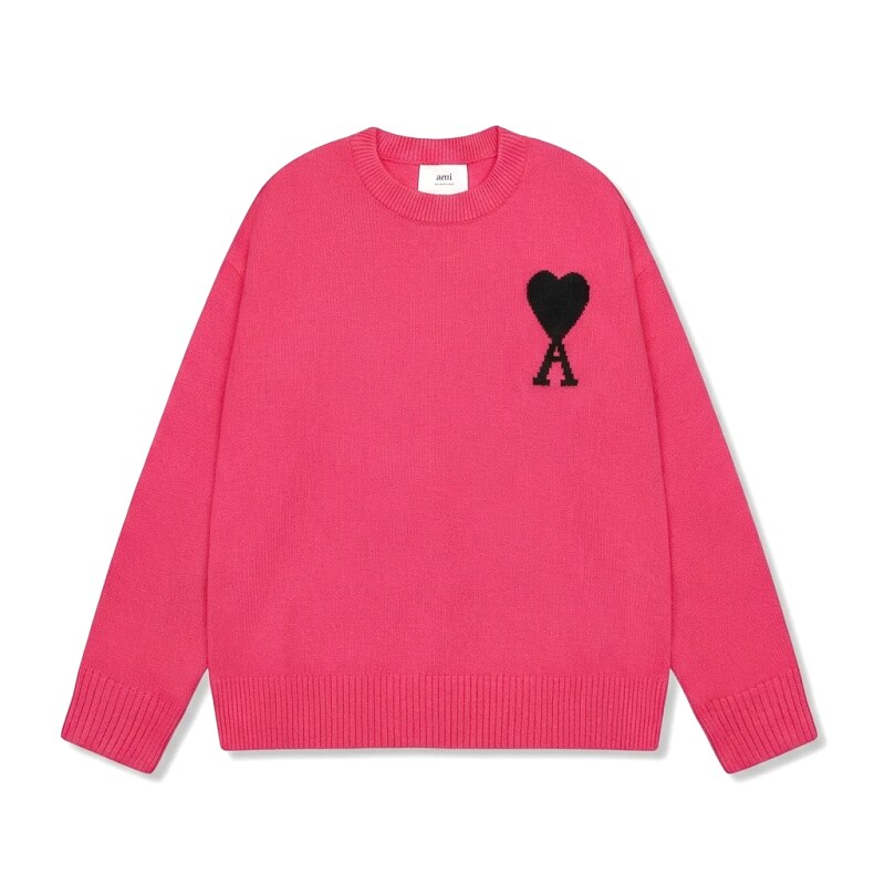 AMIRI Love Trendy Cool Rose Red Sweater