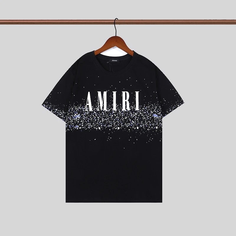 Amiri Monogram Graphic T-shirt White Blue Amiri for Layered Styling