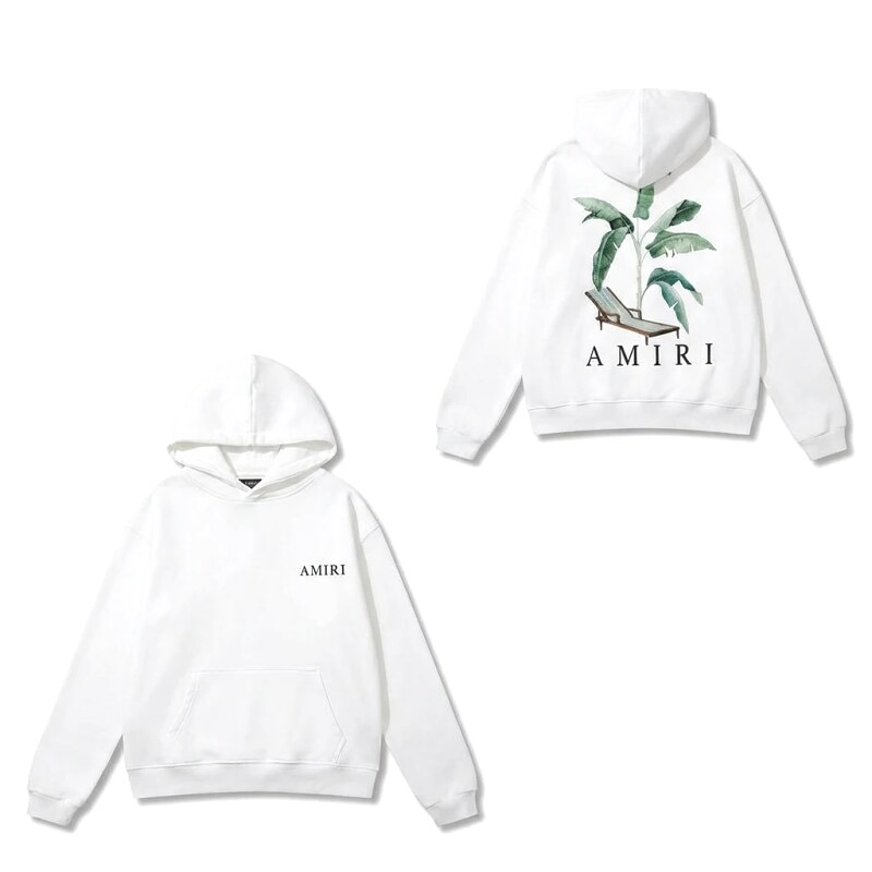 AMIRI Printed Casual White Hoodie