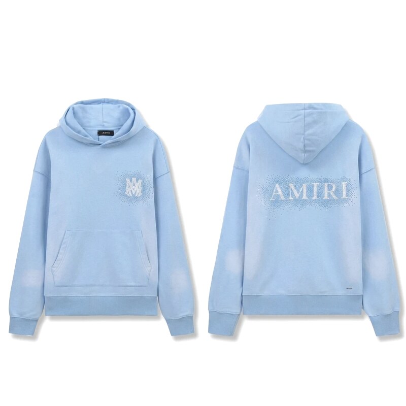 AMIRI Printed Leisure Style Light Blue Sweatshirt